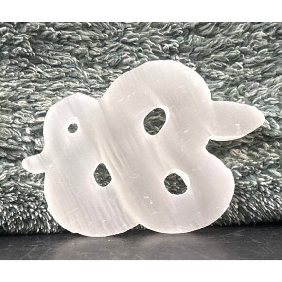 Selenite Mini Snake Carved Figurine Small 3 Inch Natural Quartz Crystal - Picture 9 of 11